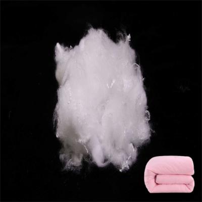 China Customizable Soft Virgin Polyester Short Cut Fiber 32mm For Quilt Blanket for sale