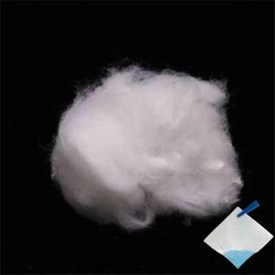 China Water Absorbent Ethylene Propylene Side By Side Fiber 6D Antibacterial Staple Polyester Fibre for sale