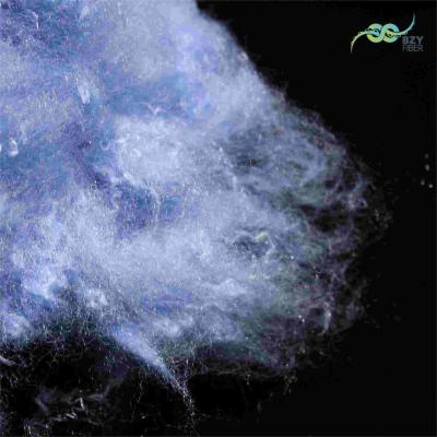 China Non Fluorescent 51mm Polyester Staple Fibers 9D For Non Woven Fabric for sale