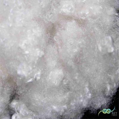 China Non-Siliconized Conjugated Hollow Polyester Fibre Coiled Coil 15D White for sale