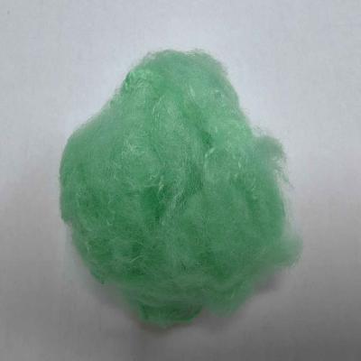 China 2.5D Green Recycled Polyester Fiber Customized Crimp Polyester Short Cut Fiber for sale