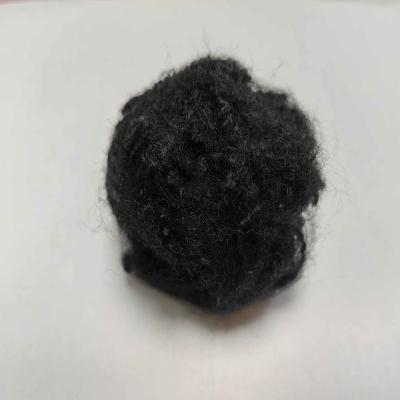 China Black Flame Retardant Fiber 51mm PSF A Grade Polyester Staple Fiber for sale