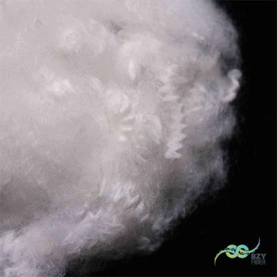 China Recycled Fire Retardant Fiber A1 White Polyester Fiber Excellent Fireproof Properties for sale