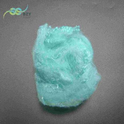 China Regenerated Polyester Staple Fiber Light Blue Dope Dyed 2.5D PSF For Padding for sale