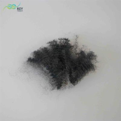 China 8.89D Recycled Staple Dope Dyed Fiber A Grade Gray Polyester Fiber for sale