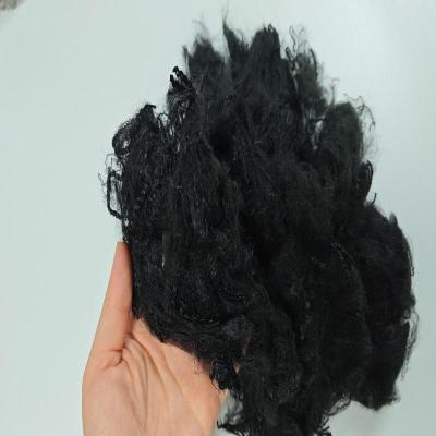 China Recycled Black PP Fiber 3D*76mm Polypropylene Staple Fiber For Non-Woven for sale