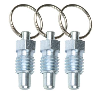 China GALVANIZED Pull Ring Retractable Threaded Plunger Pin for sale