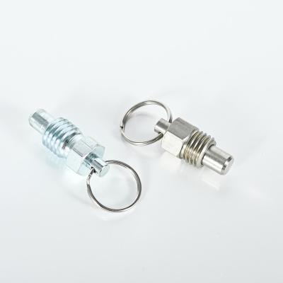 China Stainless Steel Pull Ring Retractable Spring Plunger for sale