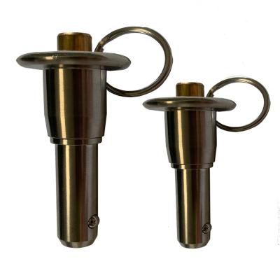 China ZINC Button Push Stainless Steel Ball Lock Peg For Quick Release Loading And Unloading Fasteners for sale