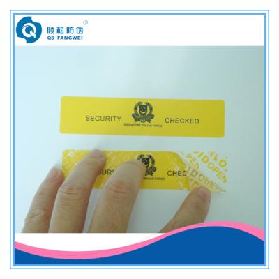 China Security Seal Labels , Color Printing Tamper Resistant Stickers For Computer for sale