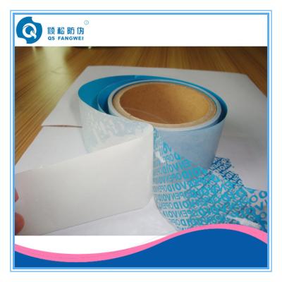 China Single Sided Tamper Evident Tape For Carton / Box Security Packing for sale