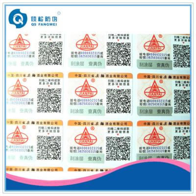 China Adhesive  Paper Label With QR Code Stickers For Medicine / Shampoo At the Pharmacy for sale