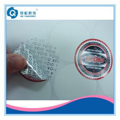 China Self Adhesive Warranty VOID Labels , Matt Laminating For Security VOID Stickers for sale