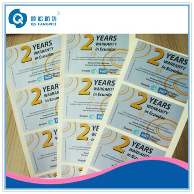 China Gloosy Lamination Self Adhesive Plastic Labels For Electronic Products Packaging for sale