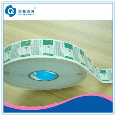 China Glossy Lamination Plastic PP Label , Self Adhesive Plastic Labels In Roll for sale