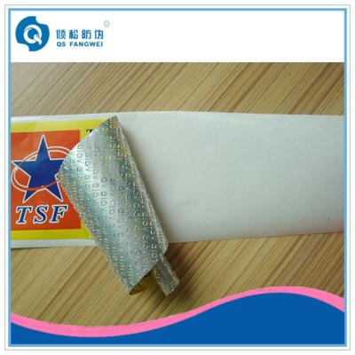 China Professional Tamper Proof Labels / Tamper Evident Sticker Non Transfer Security Label for sale