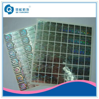 China Douane 2D/3D Holografische Sticker, Matrijs Gesneden Zelfklevende Hologramsticker Te koop