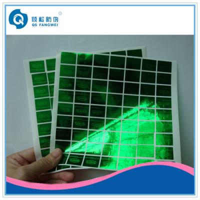 China Security Eye-catching Custom Hologram Stickers Anti-counterfeiting For Office Equipment for sale