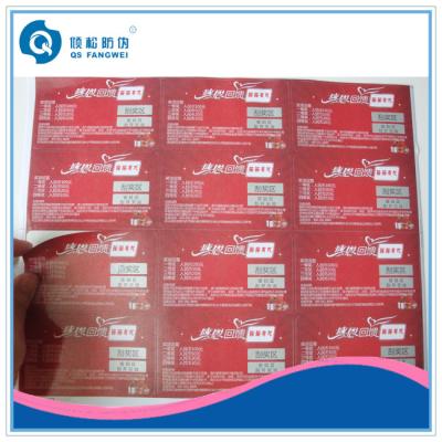 China Permanent adhesive waterproof labels for glass / Shampoo for sale