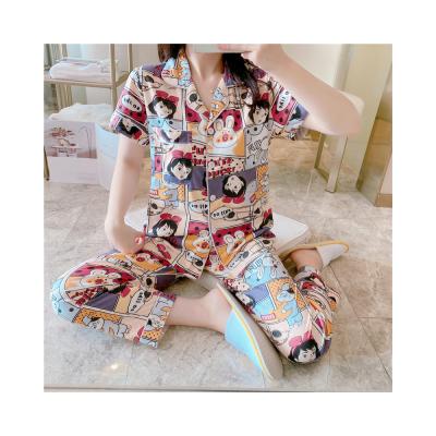 China Factory direct sales cute QUICK DRY short sleeve pants pajamas for sale