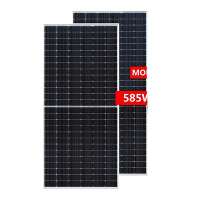 China Best Solar Power System Solar Power System 580w 590w 600w 182mm 150 Cell MBB Half Cut Mono Perc Solar Panels for sale