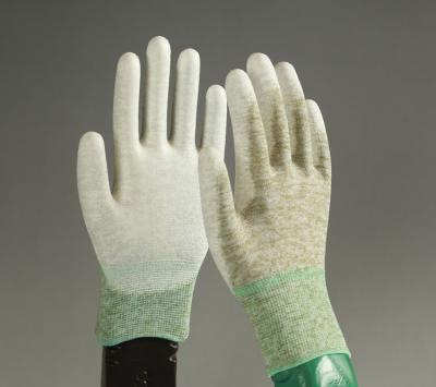 China Top Fitted High Quality 13 Conductive Copper Fiber PU Palm ESD Gloves for sale