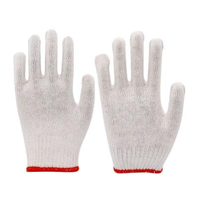 China Industrial Work 10 Gauges 40g/pair Natural White Working Cotton Gloves for sale