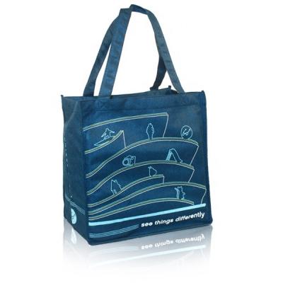 China Reclycled PINGHU SINOTEX RPET Reusable Bag Fully Customized Foldable Shopping Bags Polyester Promotional Gift With Customized Logo for sale