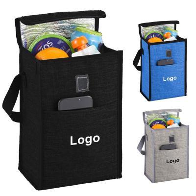 China Waterproof Promotional Custom Wine Picnic Thermal Insulated Lunch Cooler Bags For Food for sale