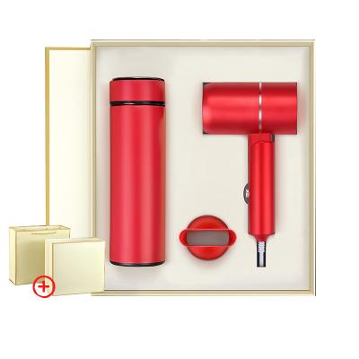 China Eco-Frendly Custom Mini Hair Dryer Gift Set Corporate Corporate Vacuum Insulated Mug Vacuum Insulated Home Promotional Gifts Set for sale