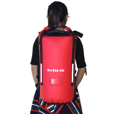 China Logo Hiking Kayak Boating Waterproof Custom Backpack Outdoor Water Sports Waterproof Dry Bag for sale