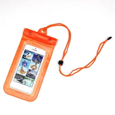 China Waterproof Cell Phone Case Waterproof PVC Touch Screen Bag Cell Phone Pouch Phone Pouch Bag for sale