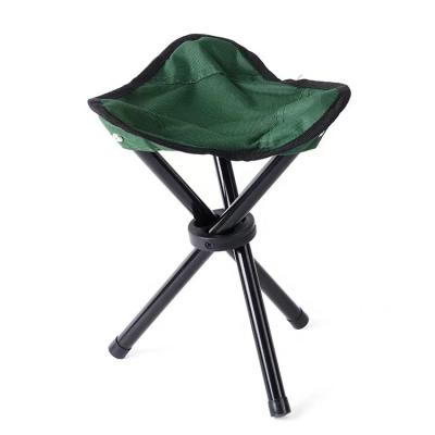 China Modern Outdoor Steel Tube Foldable Three Legs Camping Raising Stool Modern Triangle Hunting Fishing Stool Chair With Carrying Case for sale