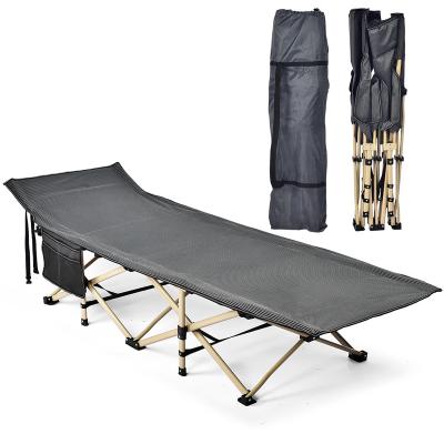 China Iron Low Profile Compact Folding Portable Base Camp Bed for sale