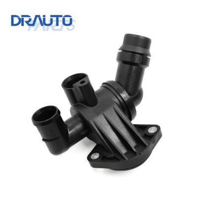 China PA66 Engine Coolant Thermostat Housing 06D121111G For Audi A4 A6 Quattro 2.0L 2005 2006 2007 2008 2009 for sale