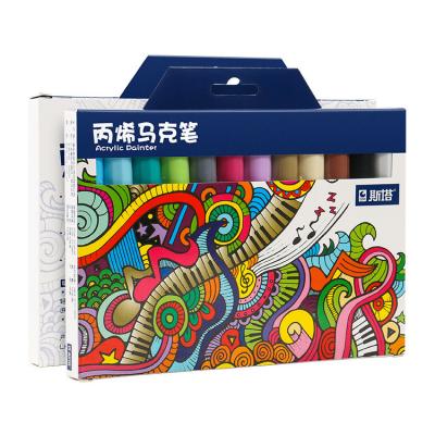 China Acrylic Marker Painter Marker Pen Set For Permanent Graffiti Art Paint Maker Sta1000-12 for sale