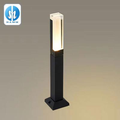 China Garden Good Selling Modern Outdoor Park Yard Square LED Lawn Die Casting Bollard Light Led Lawn Lamps Waterproof IP65 for sale