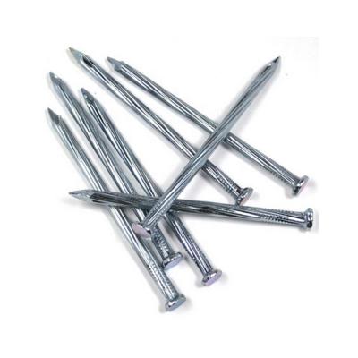 China Manufacturer Grooved Galvanized Concrete Flat Direct Nail Galvanized Steel Nails for sale