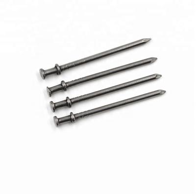 China 16d Flat Galvanized Double Head Nails Duplex Head Nails With Smooth Shank for sale