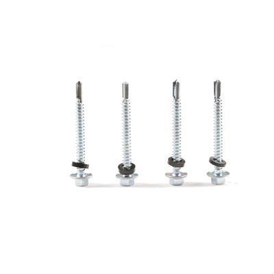 China SS410 SS304 SS316 Stainless Steel Flat Hex Head Roofing Head Self Drilling Screw for sale