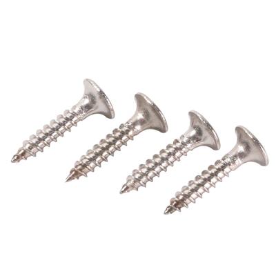 China 3.5 Flat Yellow Galvanized Drywall Screws Drywall To Wood Tapping Screws for sale