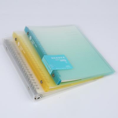 China Eco - Friendly Paper Transparent PVC Coating Many Hole Notebook Sheet 6 A6 A5 Ring Binder for sale