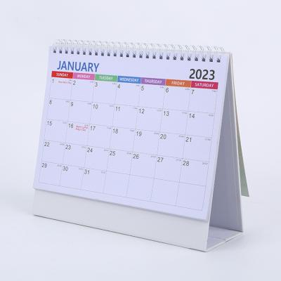 China paper & Custom High Quality Cardboard Book Printing Sample Film Lamination Digital Printing Wall Calendar for sale