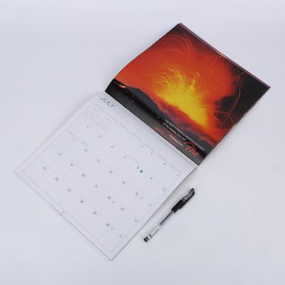 China paper & Hot Selling Cardboard Custom Printed 2023 Office Table Calendar 365 Calendar Factory Manufacturer Custom Logo Calendar Printing for sale