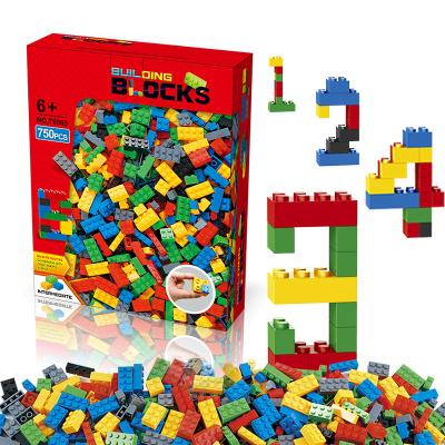 China Stimulate Children's Creativity and Imagination 750/1000 Piece ABS Plastic Toy Building Block DIY Building Block Set for sale