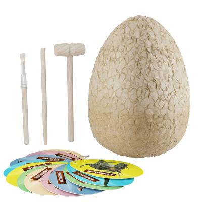 China Digging Toys STUFFED DIY Kids Discover Giant Dinosaur Egg Toys Discover Digging Tool Kit for sale