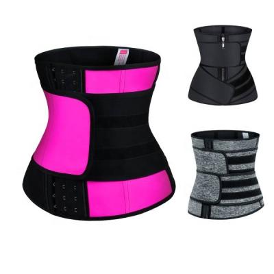 China Logo Fitness Body Shapers High Quality Custom Neoprene Antibacterial Slimming Girdle Corset Reflective Color Women Sport Waist Belt for sale