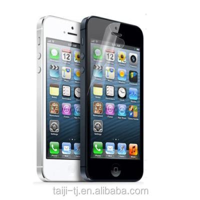 China Explosion-proof anti-glare mobile phone PET screen protector for iPhone5s for sale