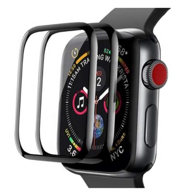 China Smart Watch 3D Anti-bubble Tempered Glass Screen Protector For Apple Watch Series 6 for sale