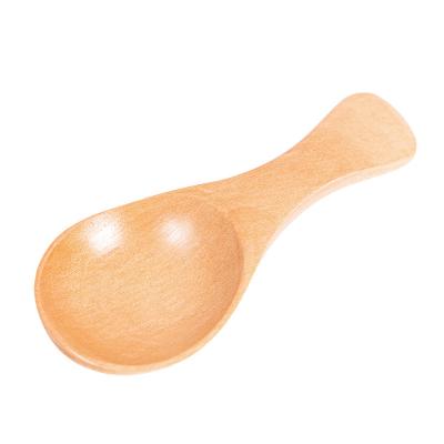 China With Custom Made Sugar Beech Nan Natural Wooden Reusable Luxury Biodegradable Coffee Handle Hensin Spoon Measuring Scoop With Logo for sale